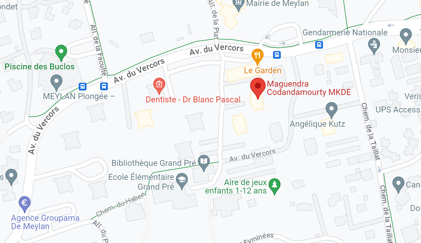 Accès au cabinet, 7 avenue du Vercors à Meylan